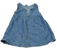 Modré riflové propínací šaty Primark