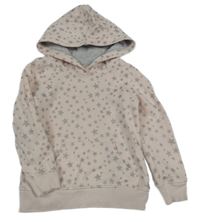 Světlerůžová mikina s hvězdičkami a kapucí H&M