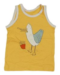 Žluté tílko s rackem Primark