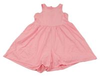 Neonově růžový kraťasový letní overal George