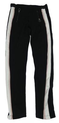 Černo-růžovo-bílé tepláky Zara