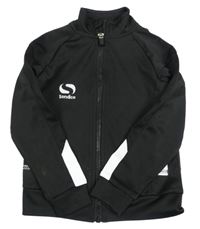 Černo-bílá sportovní funkční propínací mikina Sondico 