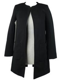 Dámský černý vzorovaný kabátový cardigan H&M