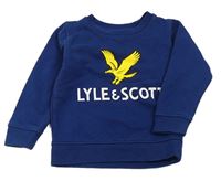 Tmavomodrá mikina s logem  zn.Lyle a Scott
