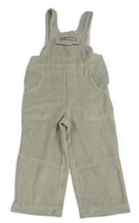 Béžovošedé sametové laclové tepláky 