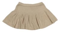 Béžová pletená kolová sukně Zara