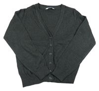 Tmavošedý propínací svetr M&S