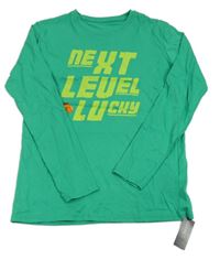 Nové -  Zelené triko s nápisem Dunnes