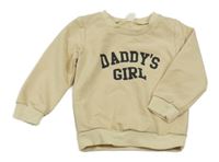 Béžová mikina s nápisem 