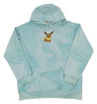 Světlemodrá batikovaná mikina s Pokémonem a kapucí H&M