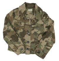Béžovo-khaki army riflová crop bunda F&F