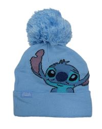 Modrá pletená čepice se Stitchem a bambulí George 