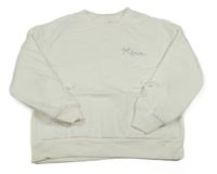 Bílá mikina s nápisem LC Waikiki