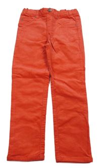 Červené manšestrové kalhoty Tchibo