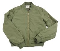 Khaki šusťáková zateplená crop bunda Pimkie