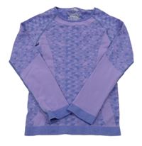 Fialové vzorované spodní funkční triko Crane 