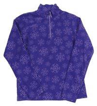 Fialová funkční fleecová mikina s vločkami Mountain Warehouse