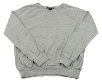 Šedá melírovaná mikina H&M