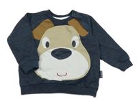 Tmadomodrá mikina s pejskem Jako-o 