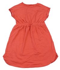 Jahodové bavlněné šaty George 