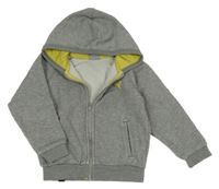 Šedá melírovaná propínací mikina s logem Puma