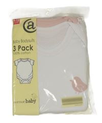 Nové - 3x - Bílé + bílo-růžové + růžové body s krátkým rukávem Avenue