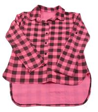 Neonově růžovo-antracitová halenková tunika s Minnií