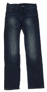 Tmavomodré skinny fit rifle H&M