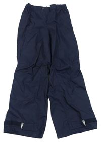 Tmavomodré šusťákové nepromokavé funkční kalhoty TRIBORD