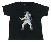 Černé tričko s Elvisem Presley