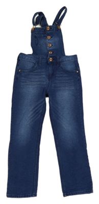 Modré teplákové riflové laclové kalhoty H&M