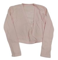 Světlerůžové zavinovací propínací bolérko