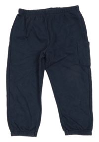 Tmavomodré teplé tepláky s kapsou F&F