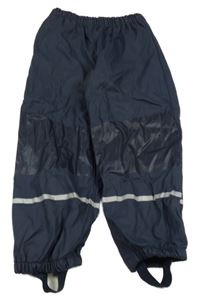 Tmavomodré nepromokavé podšité kalhoty lupilu