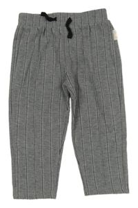 Šedo-černé pruhované vzorované teplákové kalhoty George