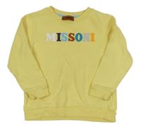 Žlutá mikina s logem MISSONI