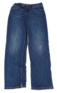 Modré relaxed fit waist tapered leg rifle H&M