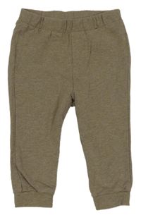 Kávové melírované tepláky H&M