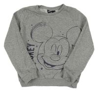 Šedá melírovaná mikina s Mickey Disney