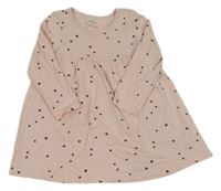 Světlerůžové šaty se srdíčky H&M