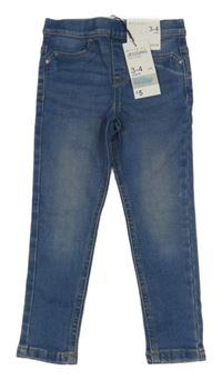 Nové - modré mid rise riflové džegíny Denim Co.