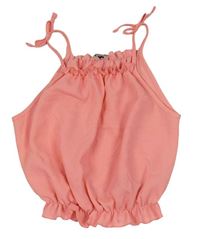 Růžový crop top River Island