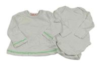 2set - Bílé triko + bílé body