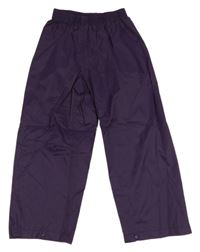 Švestkové šusťákové nepromokavé funkční kalhoty Mountain Warehouse