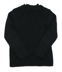 Černý žebrovaný svetr zn. Nutmeg