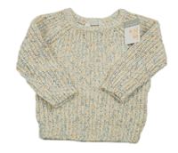 Nové - Smetanovo-barevný melírovaný svetr Primark