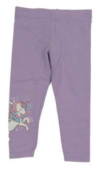 Lila legíny s jednorožcem Primark