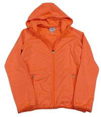 Neonově oranžová melírovaná sportovní propínací mikina s kapucí Energetics