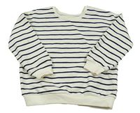 Smetanovo-černá pruhovaná mikina George