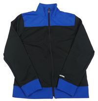 Černo-modrá propínací mikina Rossi